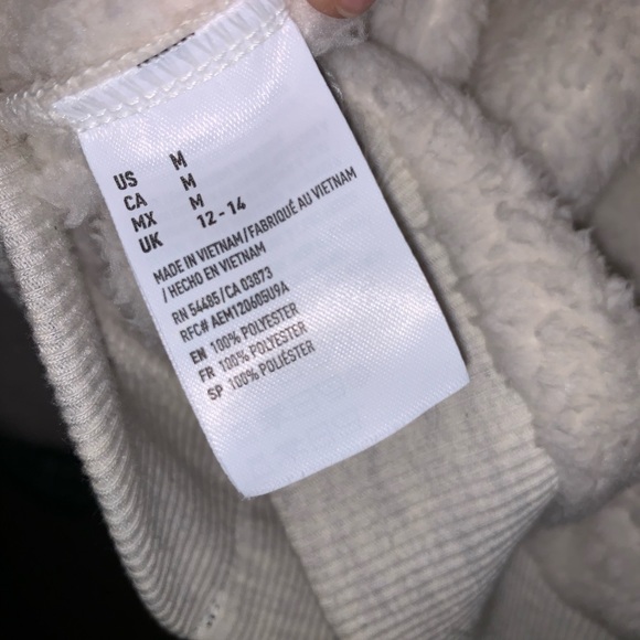 M AE Fleece Tribal Pattern Hooded Jacket - Picture 15 of 15